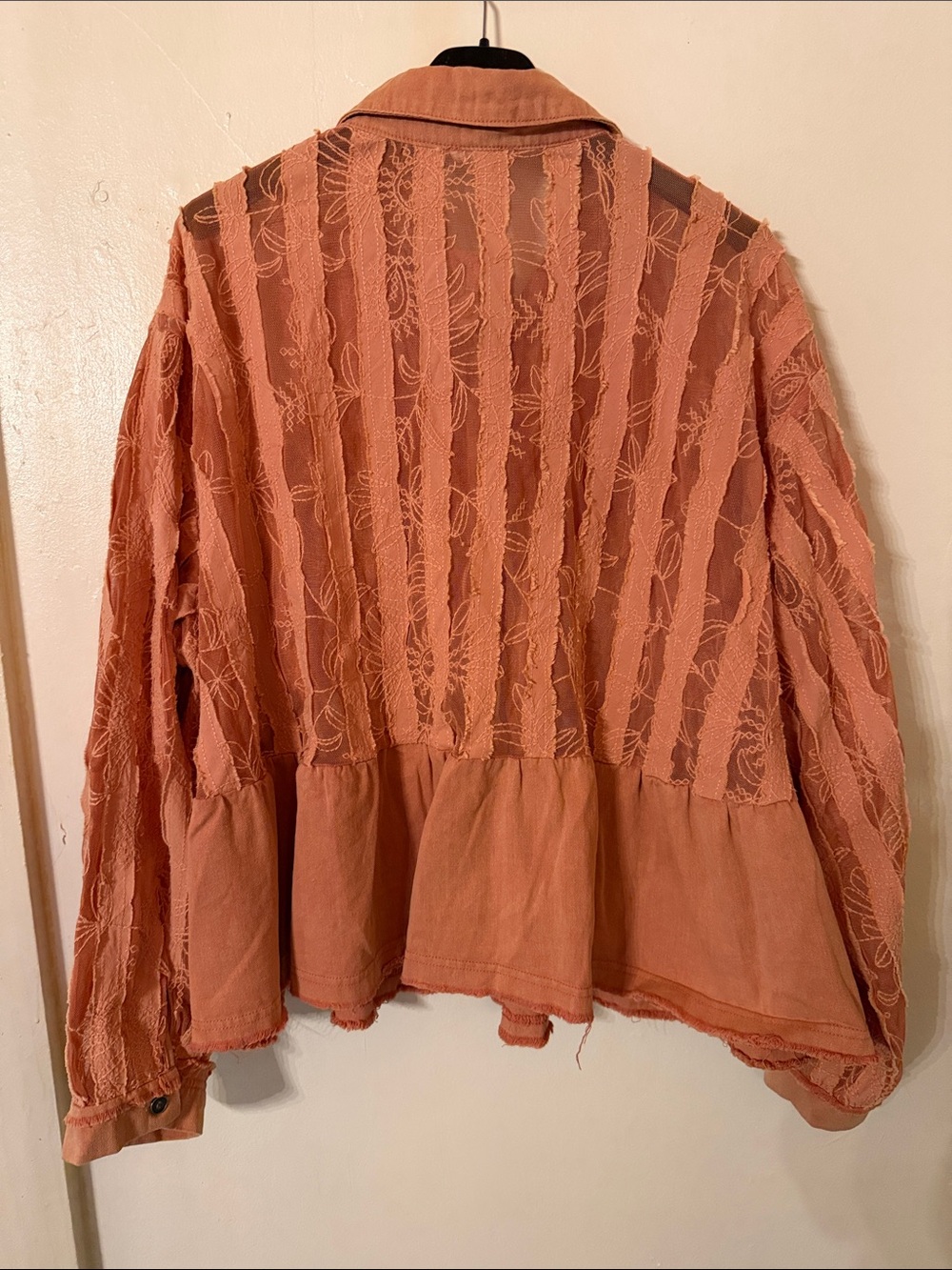 POL Women's Rust Textured Button-Front Jacket - Picture 3 of 3